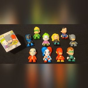 Kidrobot Mini Series DC Batman, Superman, Harley Quinn, Joker, Flash